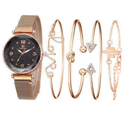 Starry Sky Magnet Buckle Bracelet Wristwatch