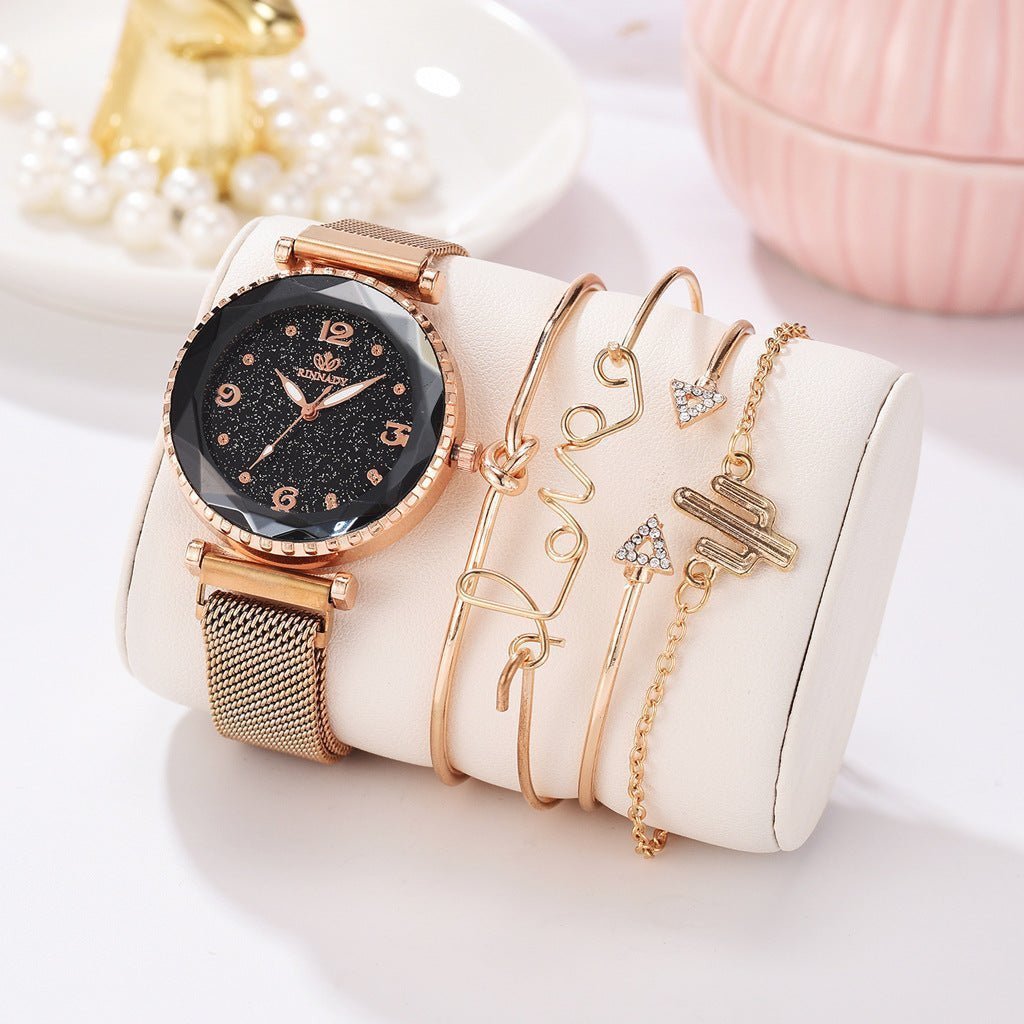 Starry Sky Magnet Buckle Bracelet Wristwatch